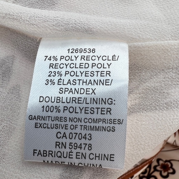 House of Harlow 1960 Cream and Brown Maxi Dress - Picture 8 of 9